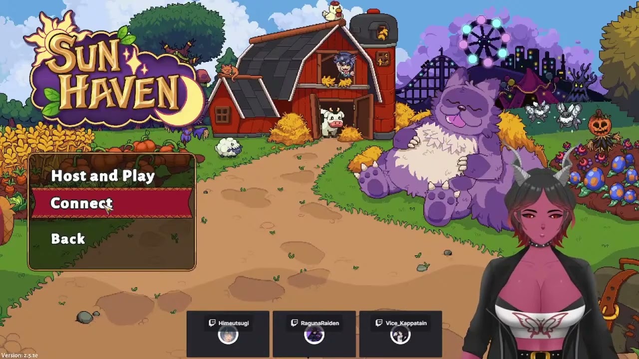 Twitch VOD: Sun Haven collab stream w/ Vtuber friends! - Day 1