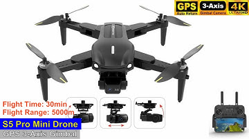 S5 Pro GPS 3-Axis Gimbal 8K Brushless Drone – Just Released !