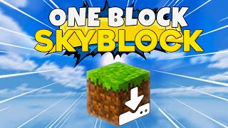 One Block Skyblock Hari̇tasi Nasil İndi̇ri̇li̇r How To Download Install One Block Skyblock Map