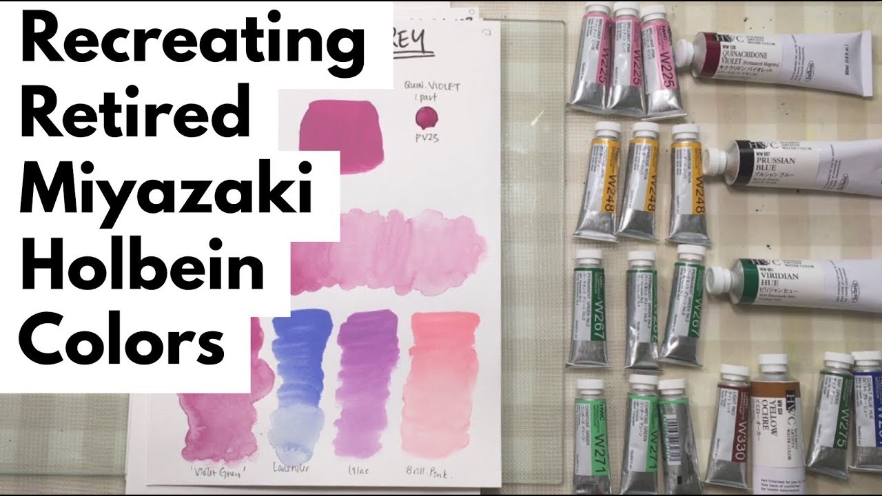 Anybody familiar with Holbein watercolors tell me what colors are in this  Ghibli/Miyazaki palette? : r/Watercolor