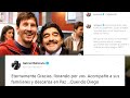 De Messi y Batistuta a Diego Maradona: Dos grandes del fútbol argentino despiden al más grande