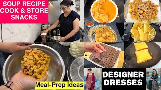 Indian Homemaker’s Routine | Meal-Prep Ideas, Lentil Soup, Peanut Namkeen, Walnut Fudge | vlog