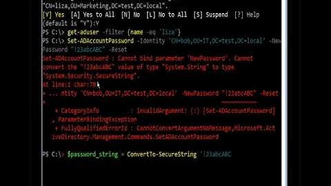 Manage AD User and Computer with Powershell