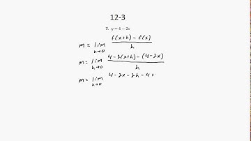 12-3 | Find the Slope of the Equation at Any Point using Difference Quotient