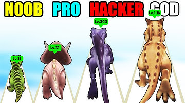 NOOB vs PRO vs HACKER vs GOD in Dino Thrash