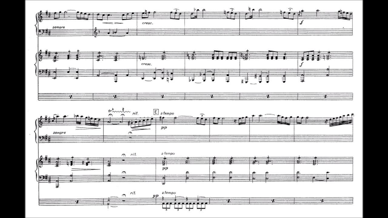 Friedrich Gulda - Suite for piano, electric piano and drums (audio + sheet  music)