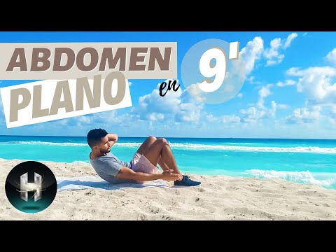 Rutina ABDOMEN PLANO principiantes | Ejercicios abdominales en 9 minutos! ?