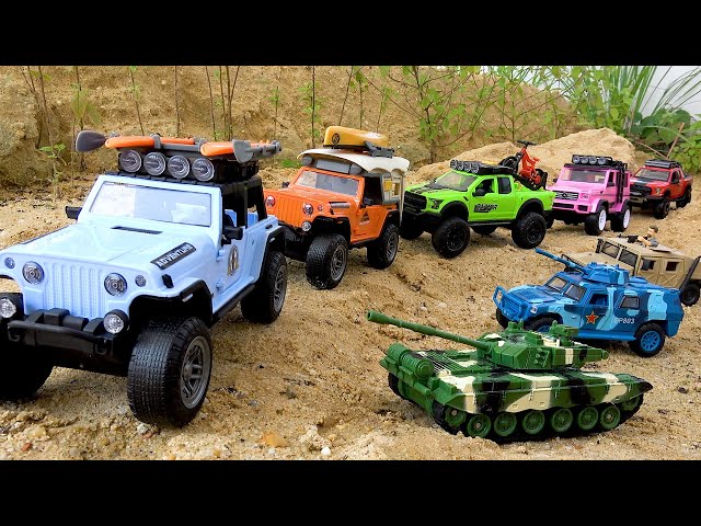 Rescue cars from tanks with police cars - Toy car story class=