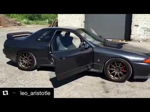 Nissan Skyline R32 H Bnr32 On Rays Ce28 Wheels And Rb26dett Inside Youtube