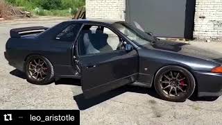 Nissan Skyline R32 Hbnr32 On Rays Ce28 Wheels And Rb26Dett Inside.