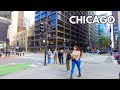 Chicago walking tour  first day of may 2024 on wednesday  may 1 2024  4k 60fps city sounds