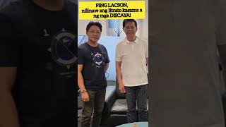 PING LACSON, nilinaw ang litrato kasama ang mga DISCAYA!  #shorts #dpwh #pinglacson #discaya