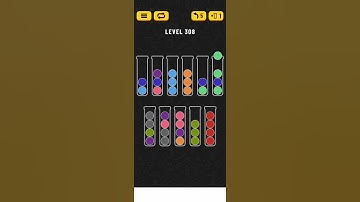 Ball sort puzzle. Level 308