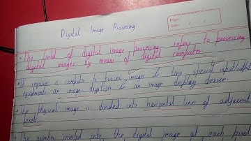 Digital image processing|Digitization of image