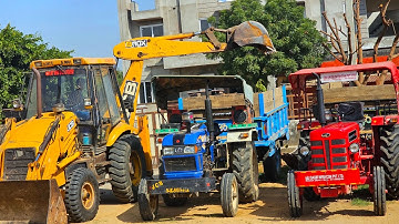 JCB 3dx Eco Excellence Running Loading Tractor Stuck in Mud Mahindra 475 Eicher 380 |Massey Ferguson
