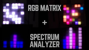 DIY RGB Matrix + Spectrum Analyzer || WS2812B || MSGEQ7