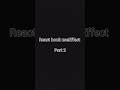 React hook useEffect part 2 #reacttutorial #playlist #codingtutorial #reactvideo #reactjs #vscode