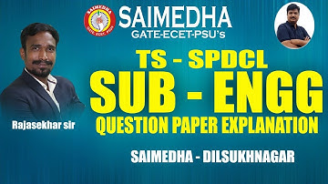TS SUB-- ENGINEERING QUESTION PAPER EXPLANATION-2022  SUB ENGINEERING KEY PAPER-2022