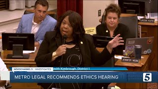 Metro Legal Dept. recommends hearing on ethics complaint against council woman Joy Kimbrough