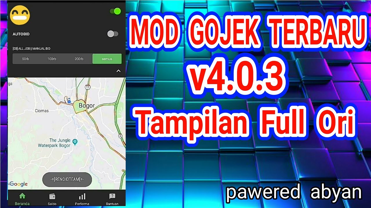 MOD GOJEK V4.0.3 TAMPILAN FULL ORI YouTube