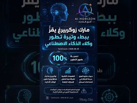 مارك زوكربيرغ يقرُّ ببطء وتيرة تطور وكلاء الذكاء الاصطناعي