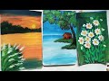 5 Easy Nature Art Tips &amp; Hacks | Cool Art Ideas | Simple Acrylic Painting Tutorials...