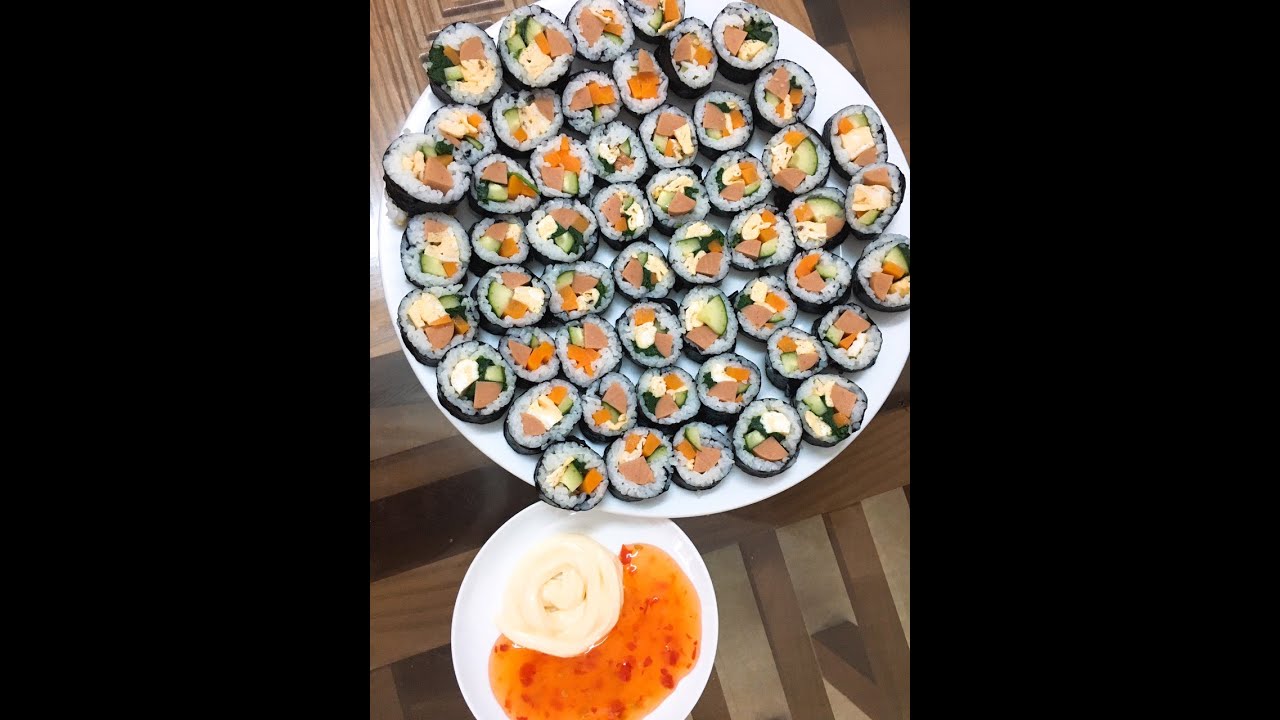 cách làm Kimbap đơn giản - How to make Kimbap - YouTube