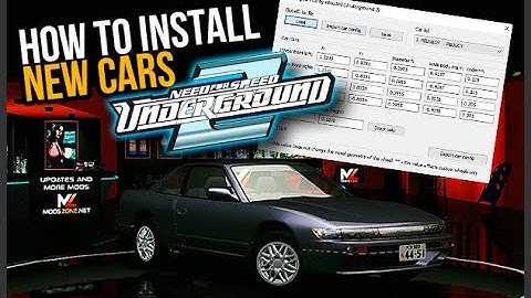 How to install new cars in Underground 2 NFS-CfgEd