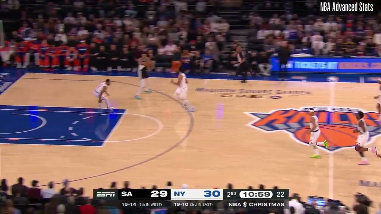 Cameron Payne vs Victor Wembanyama | NYK vs. SAS 12.25.2024