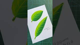 How to Draw Leaves with Oil Pastels for Beginners 🍃 #art #drawing #drawingtutorial #howtodraw
