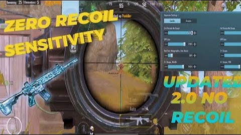 Pubg Mobile New Update 2.1 Sensitivity Settings || Zero recoil Sensitivity ✅