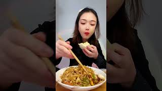 Mukbang | Eat Challenger | Noodles Fried Eggs With Dumplings Yummy | Asmr Mukbang