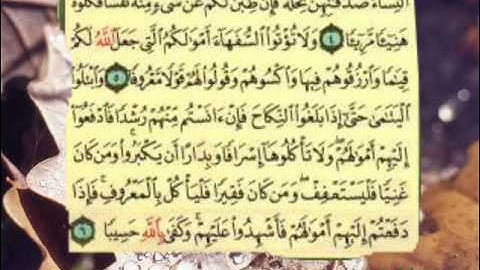 سورة النساء من الاية 1 الى الاية 11