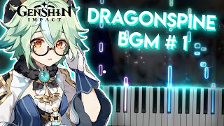 Moonlike Smile - Genshin Impact: Dragonspine BGM #1 | Piano