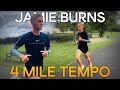 4 mile tempo  jamie burns workout  stride athletics