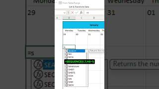 How to create an event calendar in Excel (step-by-step) #excel #exceltips #spreadsheet #exceltricks