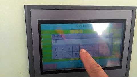 Teach change QT4-18 automatic PLC block making machine language from Chinese into English