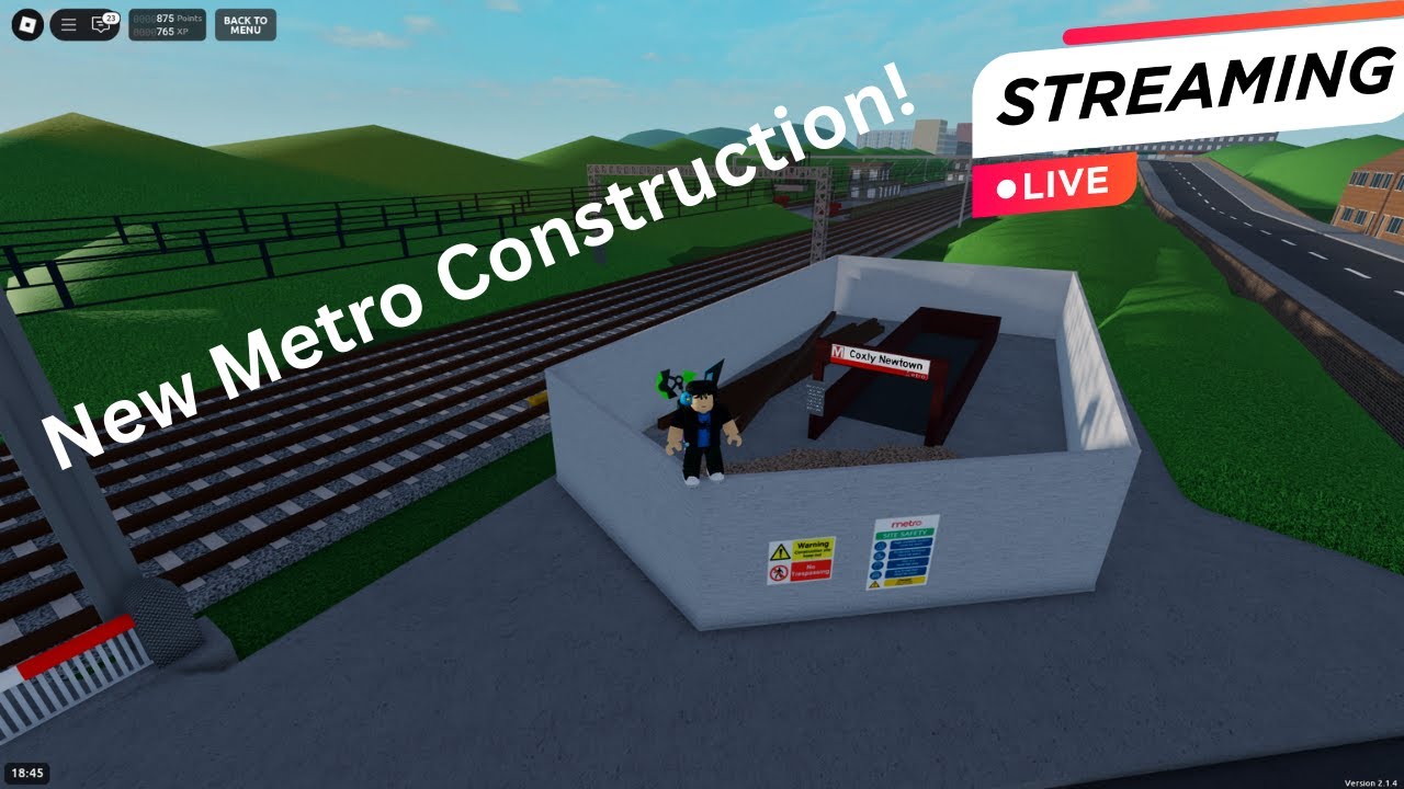 New Roblox SCR Metro construction! - YouTube