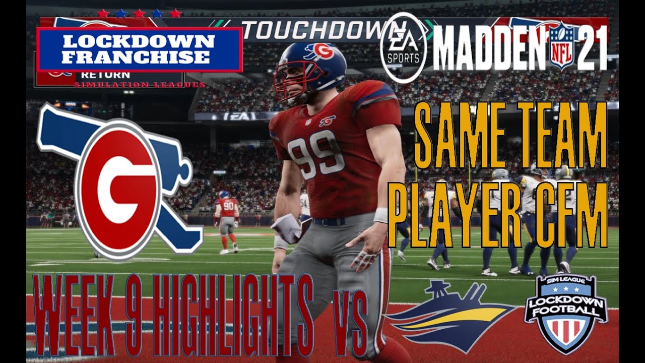 Lockdown Football 2021 | Week 9 Houston Gunners Highlights