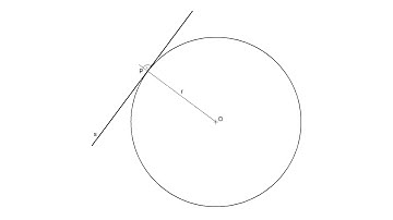 How to draw a tangent at a point on the circle