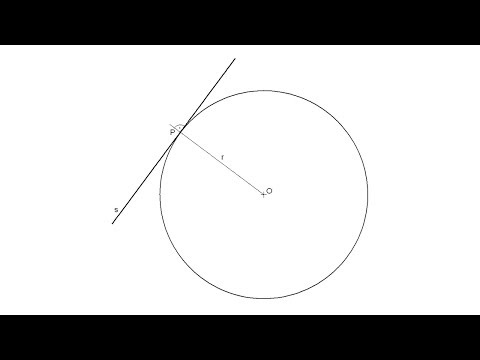 Video: Kako Nacrtati Tangente Na Krugove