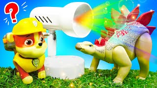 Щенячий Патруль спасают динозавров! Детское видео с игрушками из мультика Paw Patrol