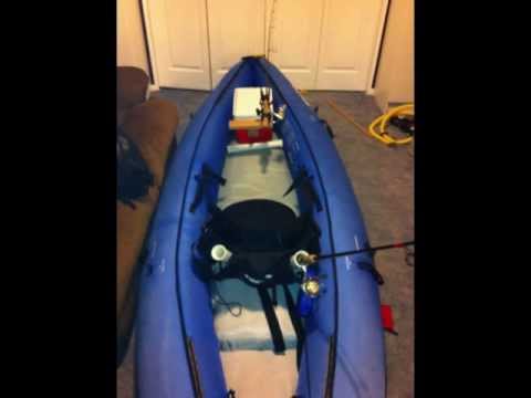 cooler build with rod holder for inflatable kayak - youtube