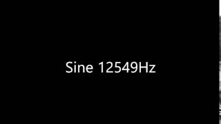 Sine 12549Hz Audio Only
