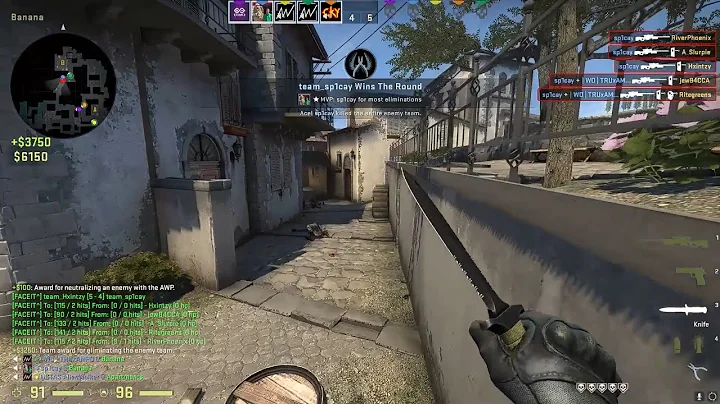 Insane CS:GO AWP 1 Shot 5 kills in FACEIT match