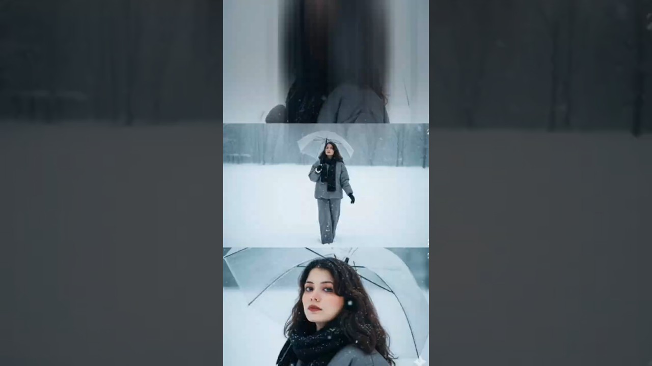 3 Layer Ai Snowfall Photo Editing Prompts | Cinematic Panel 3 Panel Google Gemini Photo Editing