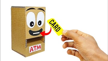 How to Make Mini ATM Machine Cardboard