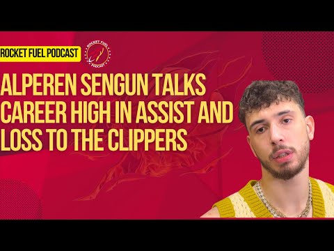 Alperen Sengun talks after loss to Clippers where he set a career high in assists