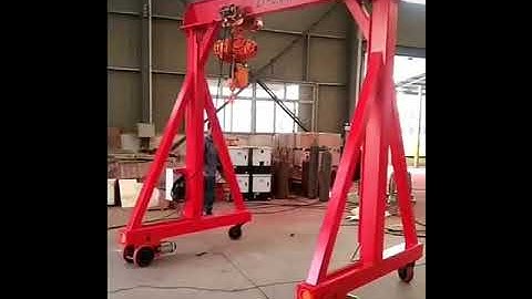 5t Lifting Warehouse Manual Portable Gantry Crane Remote Control