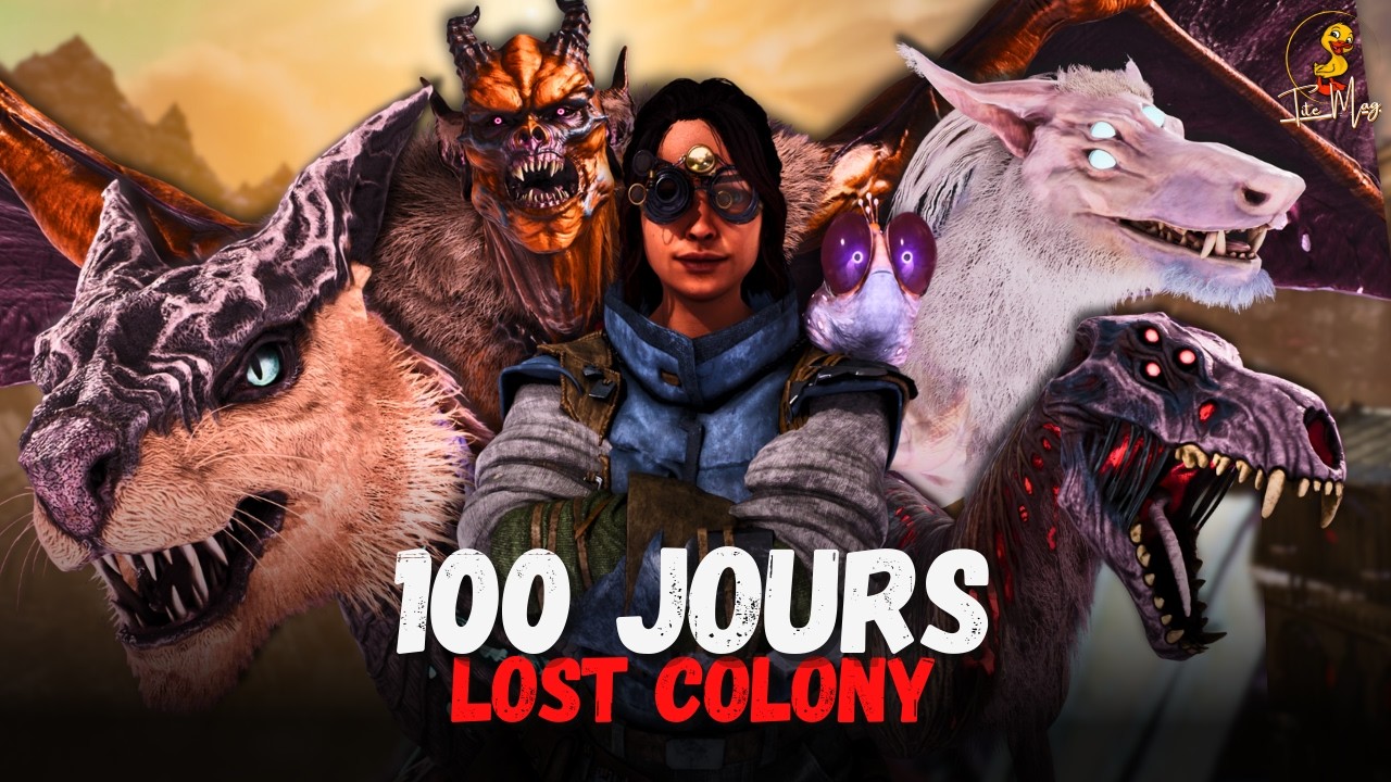 J'ai survécu 100 jours sur la map la plus HARD du jeu : LOST COLONY, - ARK Ascended
